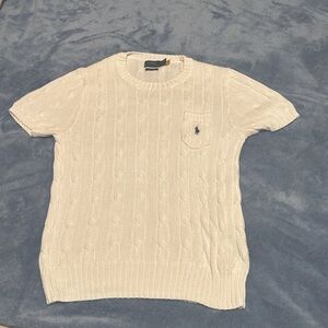 Ralph Lauren White Knitted Top